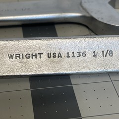 Wright Tools USA No. 1140 /1136 /1132 Combination Wrench 1-1/4″/1-1/8”/1” 12pt