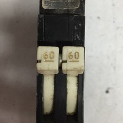 Zinsco GTE Sylvania 60 AMP 2 Pole Breaker Type RC-38 with 240V PIN SHIPS TODAY