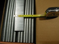 18 gauge 1/4″ Narrow Crown Staples 5000/bx Galvanized Chisel Point 1″ long