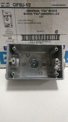 (x6) Thomas & Betts CIFSU-1/2 Junction box, FS – UNIVERSAL – 42006 HUBS