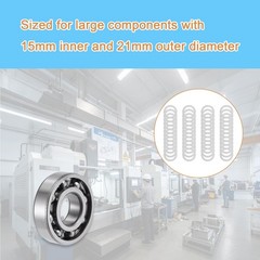 M15X21Mm Steel Shim Set 48Pcs â€“ Large Diameter Precision Washers 0.1/0.2/0….