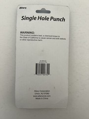 Allary Nickel Plated Single Hole Punch (5 in. – 12.6 cm)