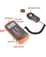 Digital Luxmeter Illuminance Lux Light Meter LX1330B LCD Display up to 200,000