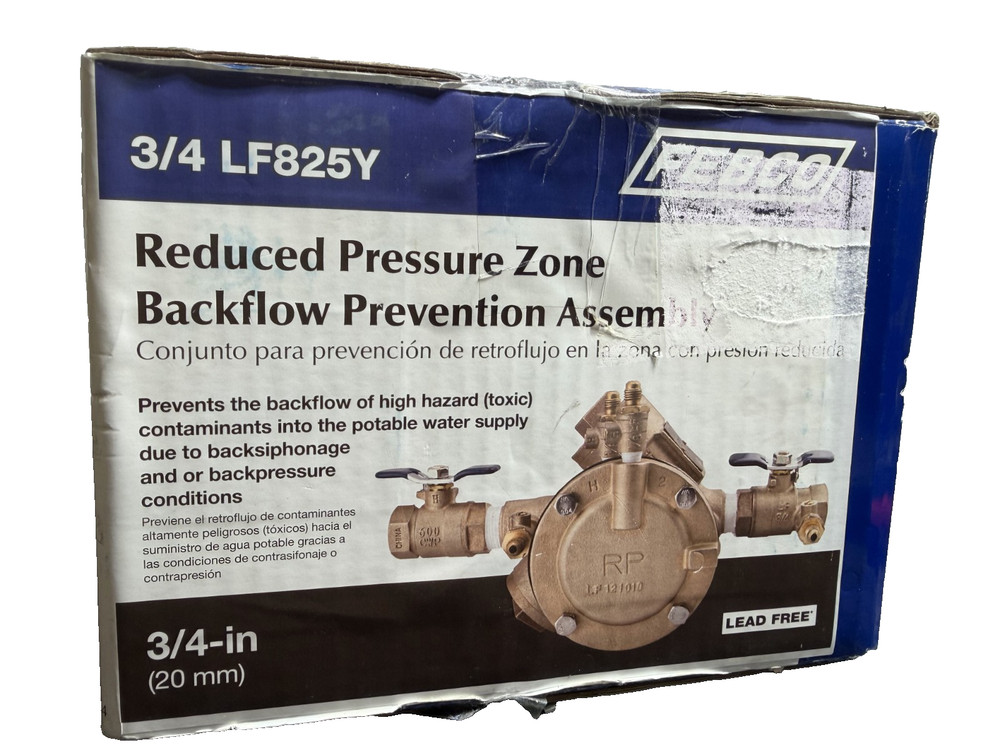 Febco 3/4″ LF825Y Bronze Reduced Pressure Zone Backflow Prevention Assembly