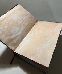 Handmade Mushroom Fabric – Sketchbook Blank Journal Book – 8. 5 in. x 5.8 in.
