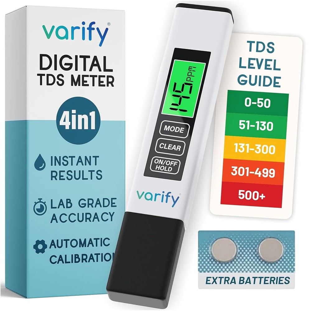 Instant 4-in-1 TDS Meter Digital Water Tester for Drinking Water | Accurate 0–