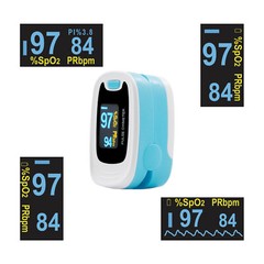Finger Pulse Oximeter Blood Oxygen Saturation Heart Rate Measuring SpO2 Monitor