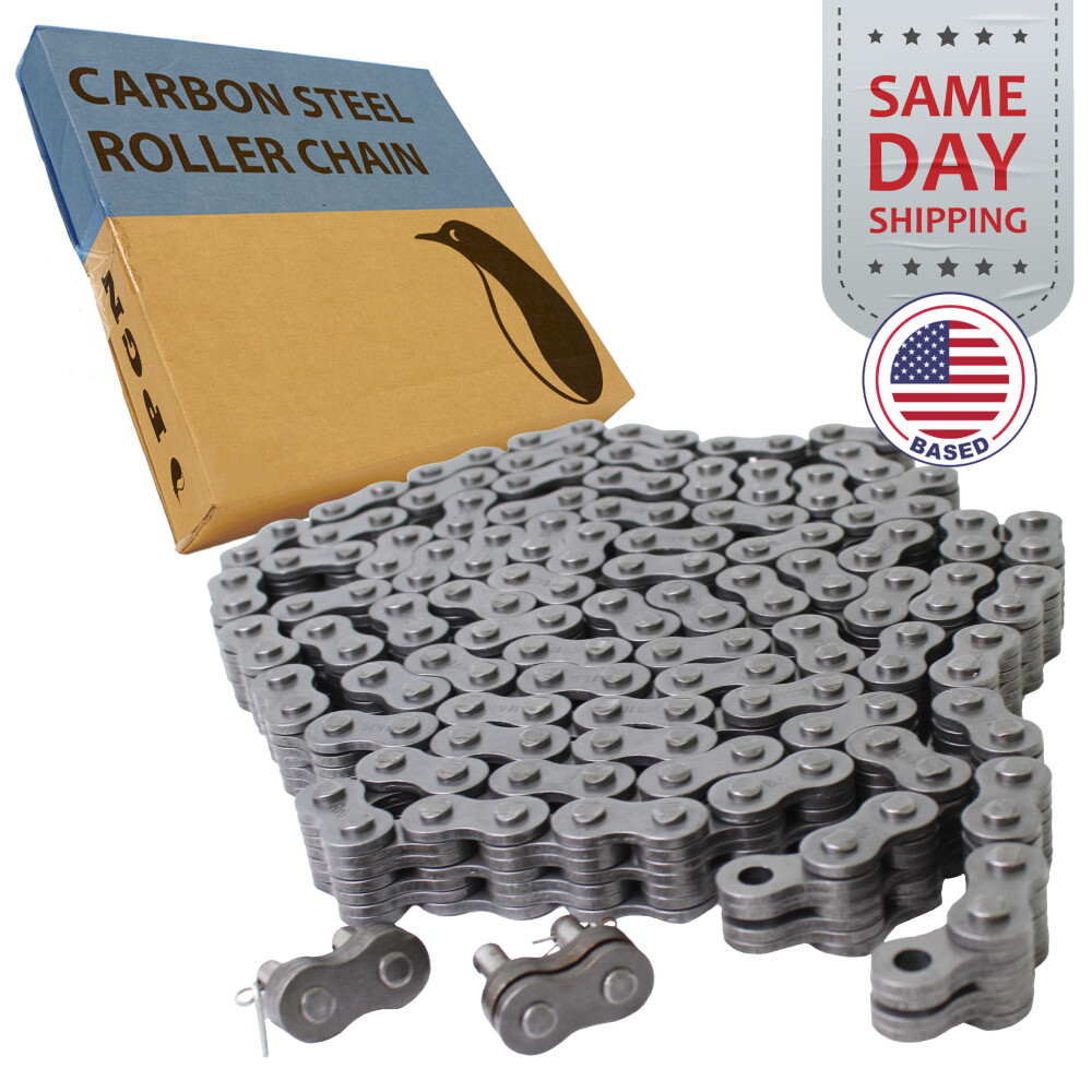 BL634 Leaf Chain x 10 Feet for Forklift Masts and Hoisting + 2 Connecting Links
