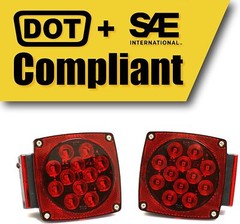 70460 Luces Traseras Led Para Remolque De 12 V (Giro/parada/senal-izquierda/…