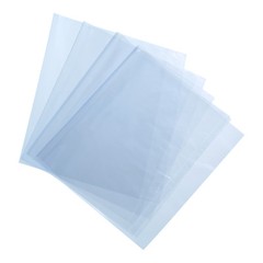 100 x 12×8 Inch Shrink Wrap Bags Blue Clear PVC Heat Shrink Wrap