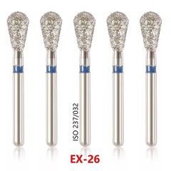 50 Pcs/Pack Dental High Speed Friction Grip Round Ball End Taper FG Diamond Burs