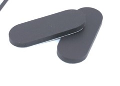 1″ x 2-1/2″ Peel & Stick Oval Silicone Feet for Benches, Fixtures & Equipment