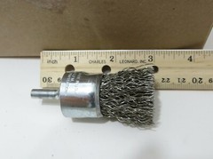 WEILER 10024 1″ .020 Stainless Crimped Wire End Brush BOX OF 10 – Made in USA
