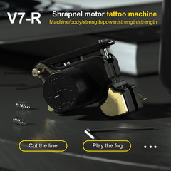 V7 Coreless Motor Rotary Tattoo Machine 14000Rpm Adjustable Stroke Professional