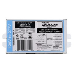 ADVANCE XI025C100V045DNM1 XITANIUM 0-10V DIMMABLE LED DRIVER 18-45V 25W 120-277V