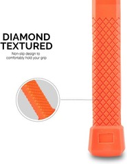 NEIKO 02847A 2 LB Dead Blow Hammer, Neon Orange | Unibody Molded | Checkered