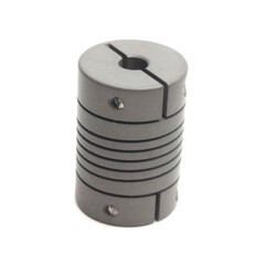 Helical WAC15-4mm-4mm Flexible Aluminum Coupling 4mm Bore, 15mm OD, 22mm Length