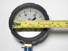 Span Instruments 1511154 LFS220-100-PSI-G 2-1/2″ Pressure Gauge 0-100PSI Bott…