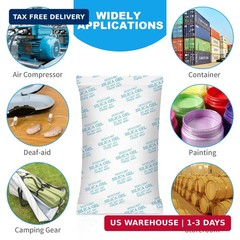 Large Desiccant Packs, 500 Gram 10 Packs Silica Gel Packets, Silica Gel Car Dehu