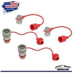 Connect Couplers Couplings 1/2″ Ag Hydraulic Quick, Ball Pioneer Style 2 sets