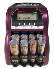 HK-2D, Digital USD Coin Counter and Sorter with LCD Display, Sorts 260 Coins Per