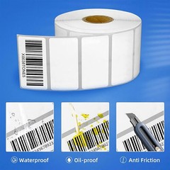 1300/Roll 2″x1″ Direct Thermal UPC Barcode FBA Labels for Zebra & Rollo Printers