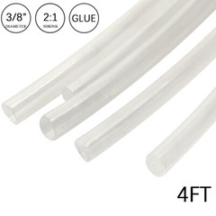 2:1 Heat Shrink Tubing Tube 3/8″ Clear Glue Waterproof Dual Wall Wires Wrap