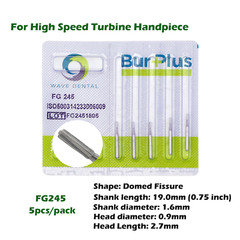 Wave Dental Surgical Burs Long Carbide Bur 25mm 557 557L FG 4 6 330 High Speed