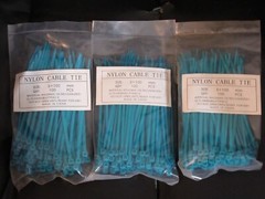 NEW 300 pcs 4″ INDUSTRIAL BLUE NYLON 66 CABLE ZIP TIES Sealed 3 x 100 mm