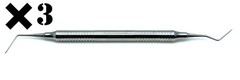 3× Dental Endo Dg16 Explorer Diagnostic Hollow Handle Double Ended Instruments