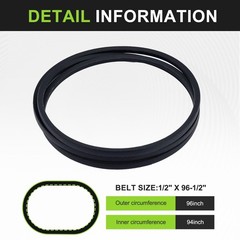 Harbot 75404060 Deck Drive Belt for MTD Troy Bilt 42 Inch Deck Belt Replace 9…