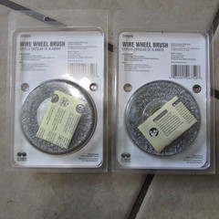 2 Ace Wire Wheel Brushes – 2 Fine Wire – 3″ – 1/2″-3/8″ Arbor (4 W)
