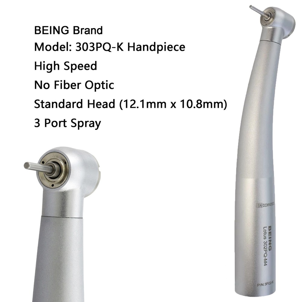 BEING Dental High Speed Handpiece Fiber Optic KaVo NSK Coupler 4 Hole 6 Pin LED