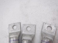 5 Pack Burndy 3/8″Stud 1 Hole 4/0 Flex Cu Compression Standard Barrel Lugs