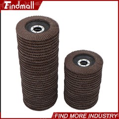 Findmall 50 Pcs 4-1/2″×7/8″ 40 Grit Premium Zirconia Flap Disc Sanding Grinding