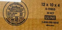 12″ x 10″ x 4″ Cardboard Corrugated Box – SINGLE BOX