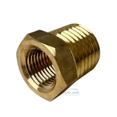 2 Pack 1/4″ Male x 1/8″ Female NPT Hex Reducer Bushing Adapter Pipe Fitting