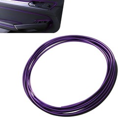 33ft Self-Adhesive Automotive Interior Trim Strips for Door Dash Color: Purple