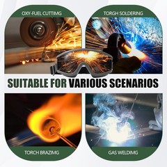 Welding Goggles Welding Safety Glasses Shade 5 IR Lens Cutting Torch Goggles …