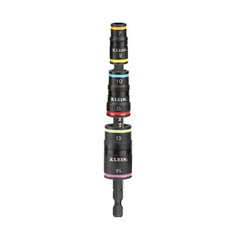 Klein Tools 32933M 6-in-1 Impact Rated Flip Socket Set, Metric