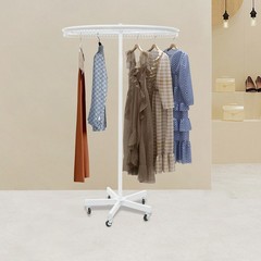 Round Clothing Rack Clothing Display Rack Floor-standing Garment Hanging Rack