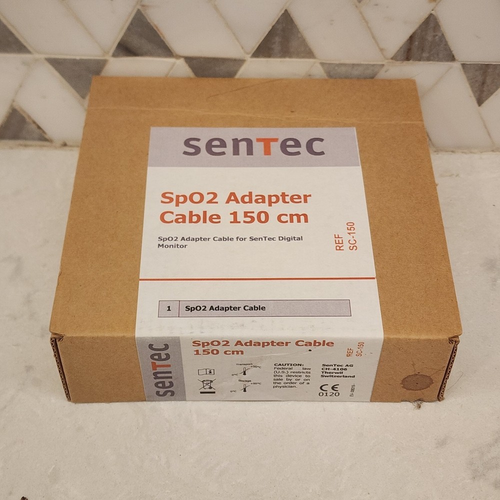 Sentec Sc-150 SpO2 Adapter Cable 150cm For Sentec Digital Monitor New In Box