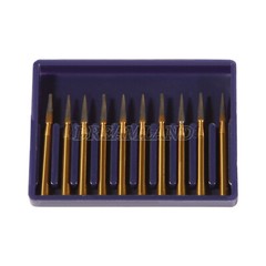 Dental Tungsten Carbide Gold Burs Trimming & Finishing & Polishing Flame FG7901