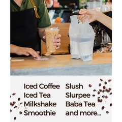 20 oz Clear Plastic Cups with Lids 25 Sets Disposable Iced Coffee Cups To Go Sip