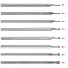 Dental Burs HP 1-HP 8 Round Tungsten Carbide Bur 2.35mm for Straight Handpiece
