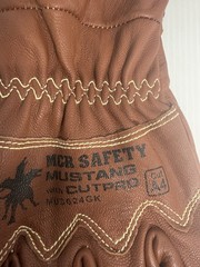 MCR Safety Mustang MU3624 Leather Welding Gloves Kevlar Lined FR Arc Rated XL