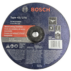 7 Bosch Cut Off Wheel Type 42/27A Metal Cutting/Stainless 9″X7/8″ AS 46-BF Grit