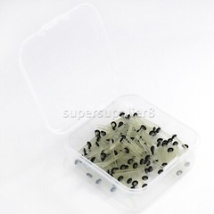 100 Pcs Dental Endo Quartz Fiber Post Straight/Screw Restorative Posts 1.0-1.8mm