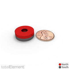 3/4 x 1/4 x 1/4 Inch Strong Neodymium Rare Earth Ring Magnets N52 (6 Pack)