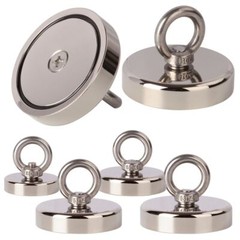 Max 1000LB Fishing Magnet Kit Strong Neodymium Pull Force w/10m Rope & Carabiner